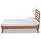 Baxton Studio Shiro Mid-Century Modern Ash Walnut Finished Wood Twin Size Platform Bed 182-11104-11159-Zoro - alternate 8